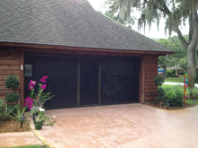 Load image into Gallery viewer, 8'W x 8'H Lifestyle Screens® Garage Screen Door, with Upgraded Black 17x20 PVC-coated Polyester Screen Fabric *** NO Center Passage Door ***