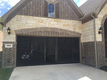 Load image into Gallery viewer, 8'W x 8'H Lifestyle Screens® Garage Screen Door, with Upgraded Black 17x20 PVC-coated Polyester Screen Fabric *** NO Center Passage Door ***