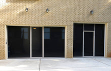 Load image into Gallery viewer, 8'W x 8'H Lifestyle Screens® Garage Screen Door, with Upgraded Black 17x20 PVC-coated Polyester Screen Fabric *** NO Center Passage Door ***