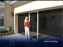 Load and play video in Gallery viewer, 8'W x 8'H Lifestyle Screens® Garage Screen Door, with Upgraded Black 17x20 PVC-coated Polyester Screen Fabric *** NO Center Passage Door ***