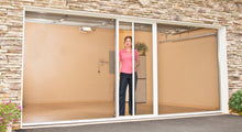 Load image into Gallery viewer, 8'W x 7'H Lifestyle Screens® Garage Screen Door, with Standard 18x14 Charcoal Fiberglass Screen Fabric *** NO Center Passage Door ***