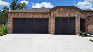 8'W x 9'H Lifestyle Screens® Garage Screen Door, with Upgraded 17x20 Black PVC Coated Polyester Screen Fabric ***NO Center Passage Door***