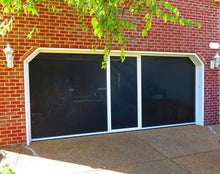 Load image into Gallery viewer, 16&#39;W x 9&#39;H Lifestyle Screens® Garage Screen Door, with Upgraded 17x20 Black PVC Coated Polyester Screen Fabric ***NO Center Passage Door***
